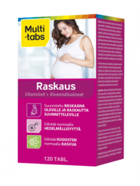 Витамины для беременных MULTI-TABS RASKAUS 120 шт