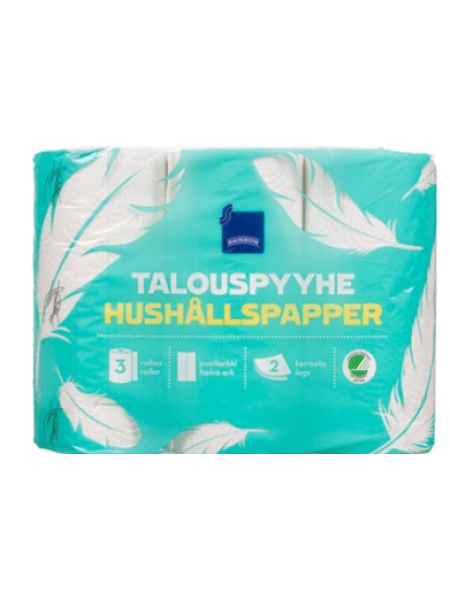 Бумажные полотенца Rainbow Puoliarkki Talouspyyhe 3шт