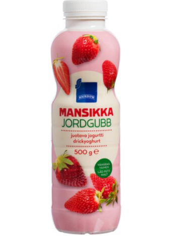 Питьевой йогурт Rainbow Juotava mansikka клубничный 500г