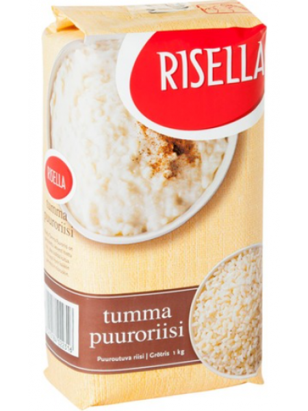 Темный рис для каши Risella Tumma Puuroriisi 1кг