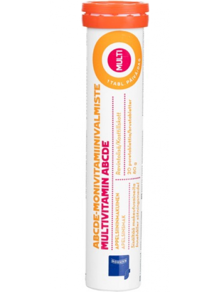 Мультивитаминная шипучая таблетка со вкусом апельсина Rainbow Monivitamiiniporetabletti 20 шт 