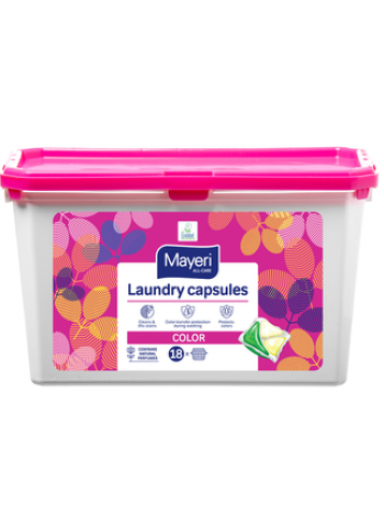 Капсулы для стирки Mayeri laundry Capsules Color 18шт