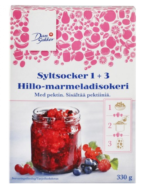 Сахар для джема и мармелада Dansukker Hillo-Marmeladisokeri 1+3  330г