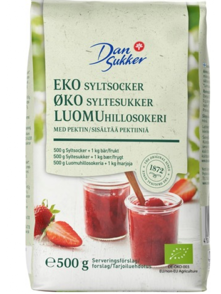 Органический сахар для варенья Dansukker Luomuhillosokeri 2:1 500г