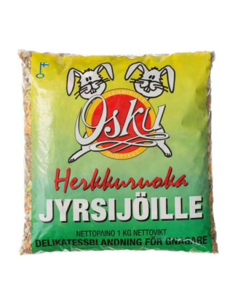 Корм для всех грызунов и кроликов 6418333000019Herkkuruoka Jyrsijöille 1кг