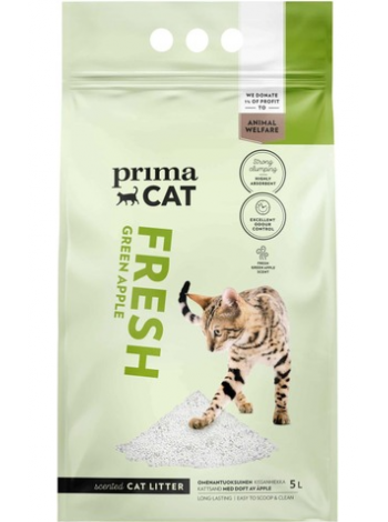 Наполнитель для кошачьего туалета Primacat Fresh Apple Kissanhiekka 5л