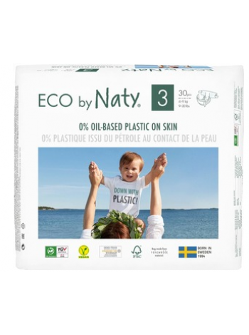 Подгузники Eco By Naty Midi №3 4-9кг 50шт