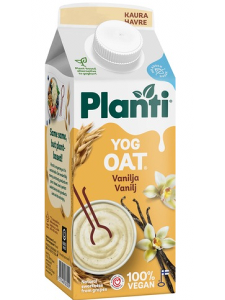 Овсяный йогурт Planti Yogoat Vanilja 750г ваниль