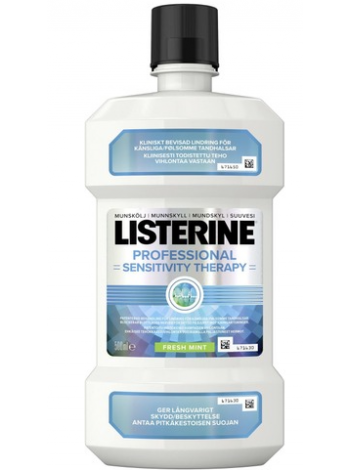 Ополаскиватель для полости рта Listerine Professional Sensitivity Therapy для предотвращения изжоги 500 мл