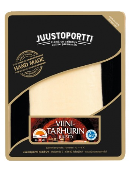 Твердый сыр со вкусом вина Juustoportti Viinitarhurin 175г без лактозы