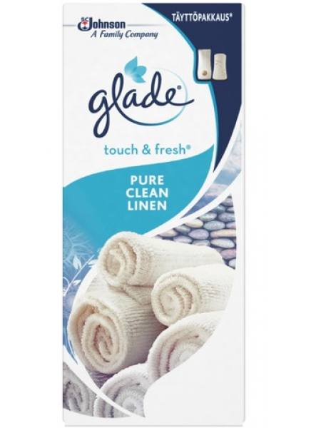 Запасной комплект для освежителя воздуха Glade Touch & Fresh Pure Clean Linen 10мл
