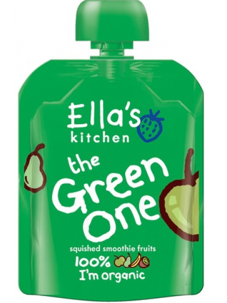 Органический фруктовый смузи Ella's Kitchen The Green One Organic 90г с 6 месяцев