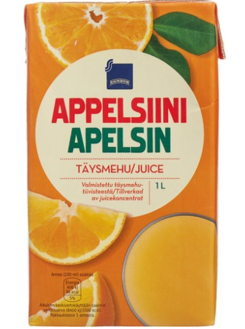 Апельсиновый сок 100% Rainbow Appelsiini 1л  
