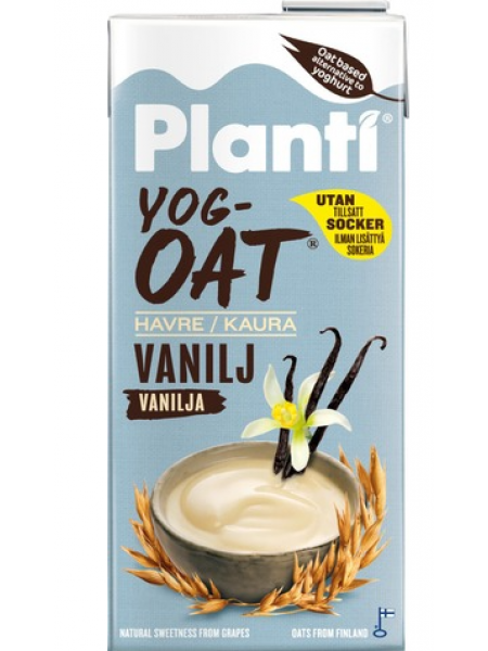 Овсяный йогурт Planti Yogoat Vanilja 750мл ваниль