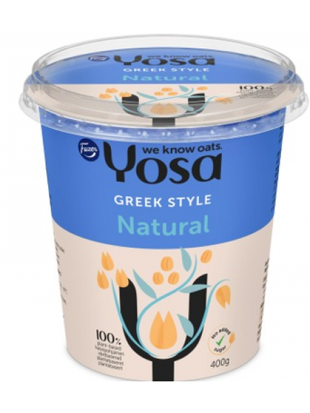 Овсяный йогурт Fazer Yosa Greek Style в греческом стиле без вкусовых добавок 400 г
