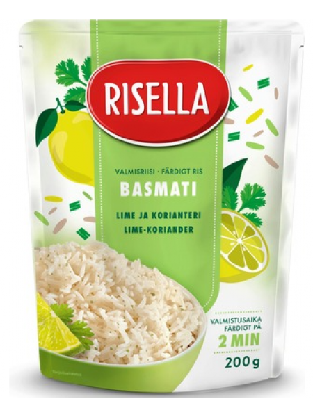 Готовый рис Risella Basmatiriisi Lime-Korianteri лайм кориандр 200 г