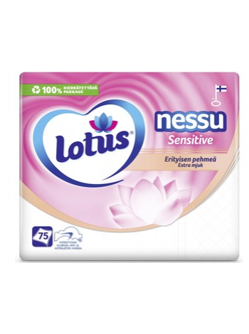 Носовой платок Lotus Nessu Sensitive 75 шт