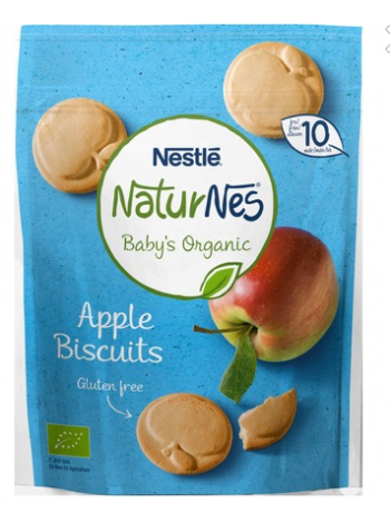 Органическое печенье без глютена Nestlé Naturnes Gluteeniton Omena 150г яблоко