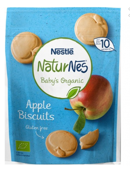 Органическое печенье без глютена Nestlé Naturnes Gluteeniton Omena 150г яблоко
