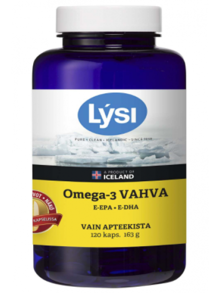 Капсулы с рыбьим жиром для сердца LYSI OMEGA-3 VAHVA 120шт