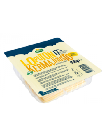 Сыр сливочный Arla Loputon Kermajuusto 17% 400г в нарезке