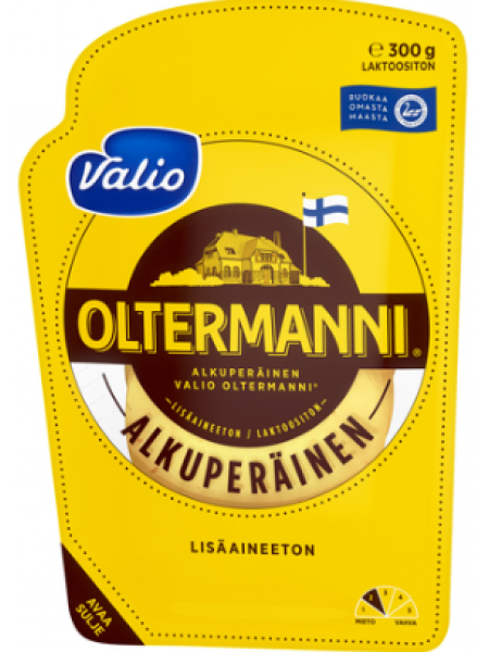 Сыр сливочный Valio Oltermanni 300г в нарезке