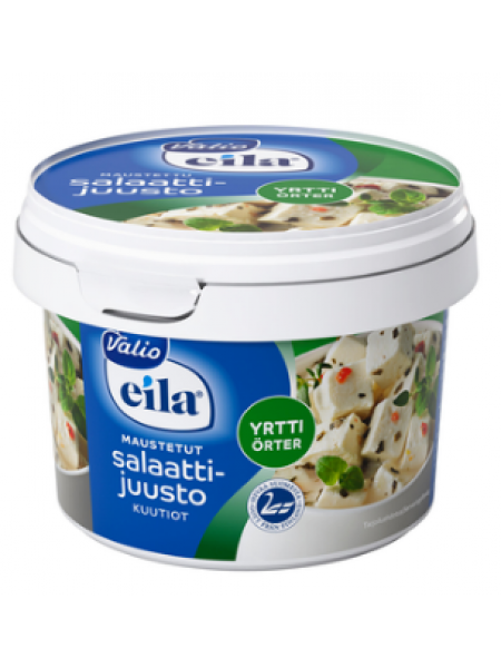 Салатный сыр с зеленью Valio Salaattijuusto Kuutiot Yrtti 160г без лактозы