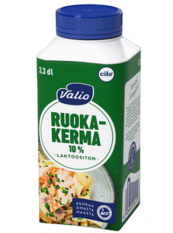 Сливки для еды Valio ruokakerma 10 % 330 мл без лактозы