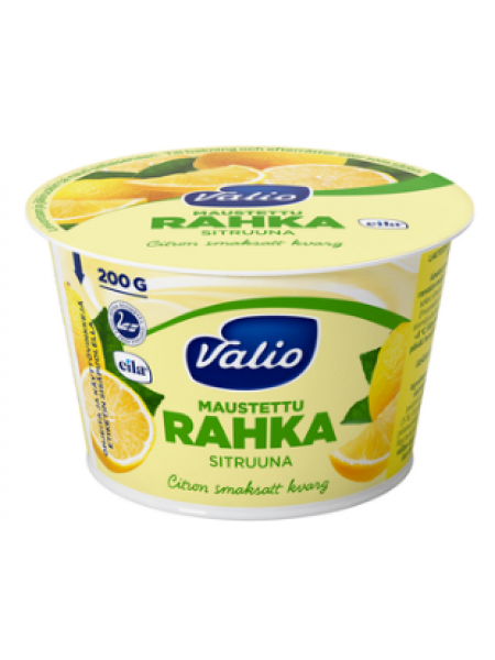 Творожок с лимоном Valio maustettu rahka sitruuna 200г без лактозы