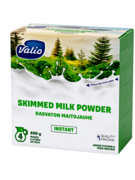 Обезжиренное сухое молоко Valio быстрого приготовления 400г