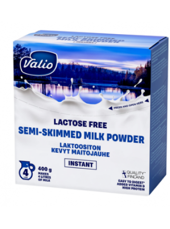 Безлактозное сухое молоко Valio laktoositon kevyt maitojauhe 400г