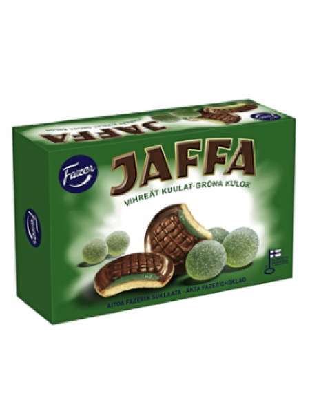 Печенье в шоколаде с мармеладной начинкой Jaffa Vihreät kuulat 300г