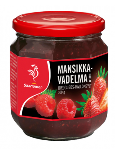 Варенье Saarioinen Mansikka-vadelmahillo 500г клубника малина