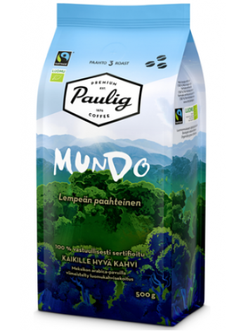 Кофе в зернах Paulig Mundo Fair trade 500 г  органический