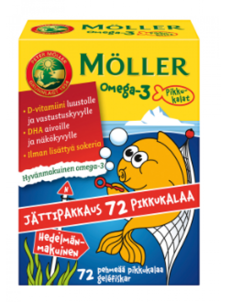 Витамины рыбки Moller Omega-3 72 шт