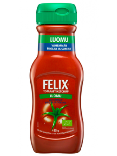 Кетчуп Felix luomu 485 г с пониженным содержанием соли и сахара