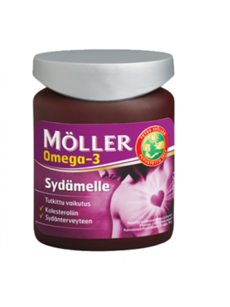 Витамины MÖLLER Sydamelle Omega-3 + витамин E для сердца 76 капсул