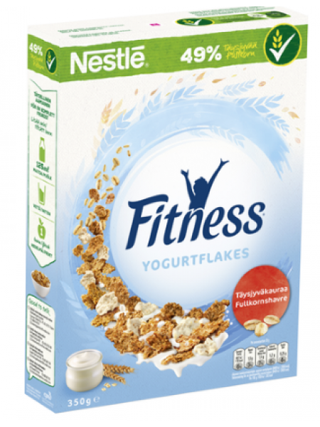 Йогуртовые хлопья Nestlé Fitness 350 г из цельнозерновой пшеницы, овса и риса 