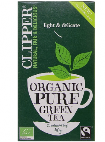 Органический зеленый чай Clipper 40 г / 20 пакетиков