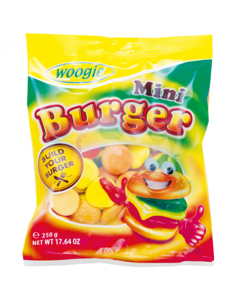 Жевательные конфеты Woogie Mini Burger 250г