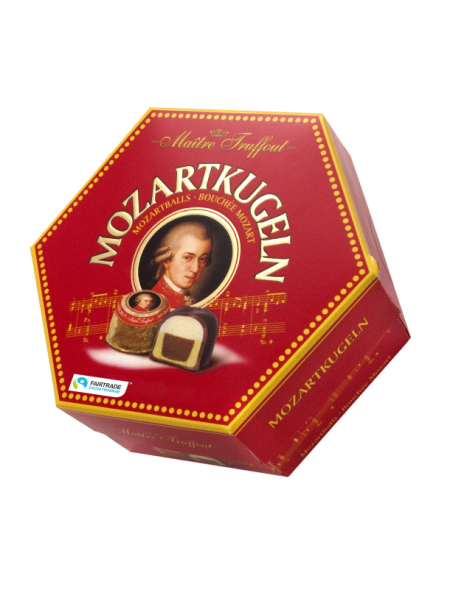 Конфеты шоколадные Maitre Truffout Mozartkugeln 300г в подарочной упаковке