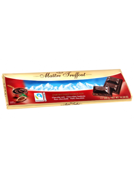 Плиточный шоколад Maitre Truffout Zartbitteschokolade 300г темный