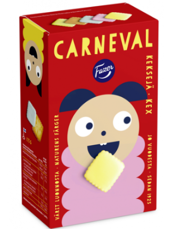 Печенье для детей Fazer Carneval 175г в коробке