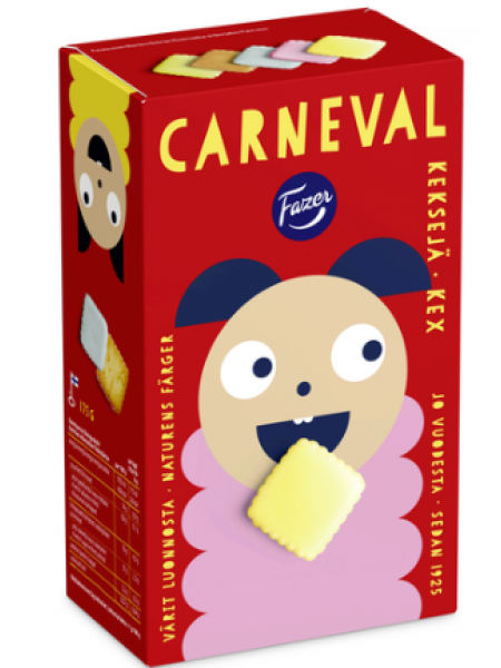 Печенье для детей Fazer Carneval 175г в коробке