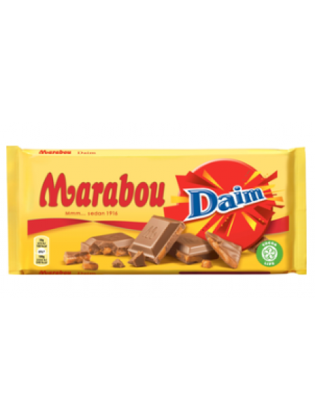 Плиточный шоколад Marabou Daim 200г