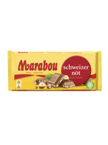 Шоколад Marabou Sveitsinpähkinä 200г с  дробленым фундуком