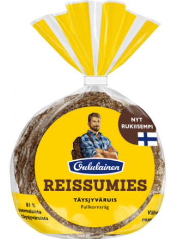 Цельнозерновой хлеб OULULAINEN Reissumies Täysjyväruis 4 шт 235 г