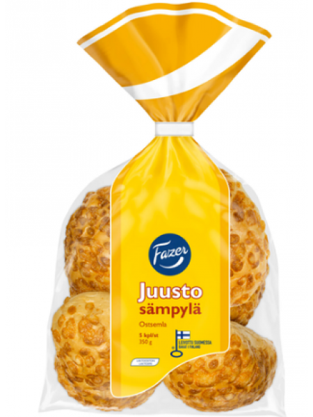 Булочки с сыром Fazer Juusto Sämpylä 350г 5 шт