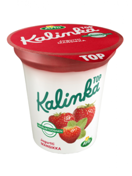 Йогурт Arla Kalinka Top mansikka jogurtti 150 г клубника