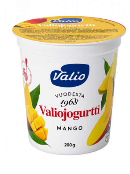 Йогурт без лактозы Valio mango HYLA 200г манго  